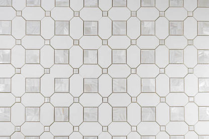 Thassos & Mother of Pearl Quadrato