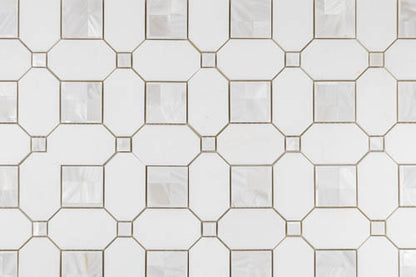 Thassos & Mother of Pearl Quadrato