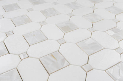 Thassos & Mother of Pearl Quadrato