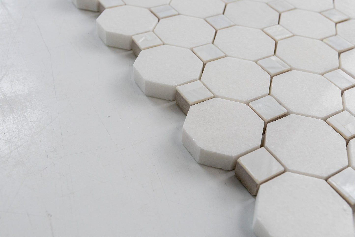 Thassos & Mother of Pearl Octagon